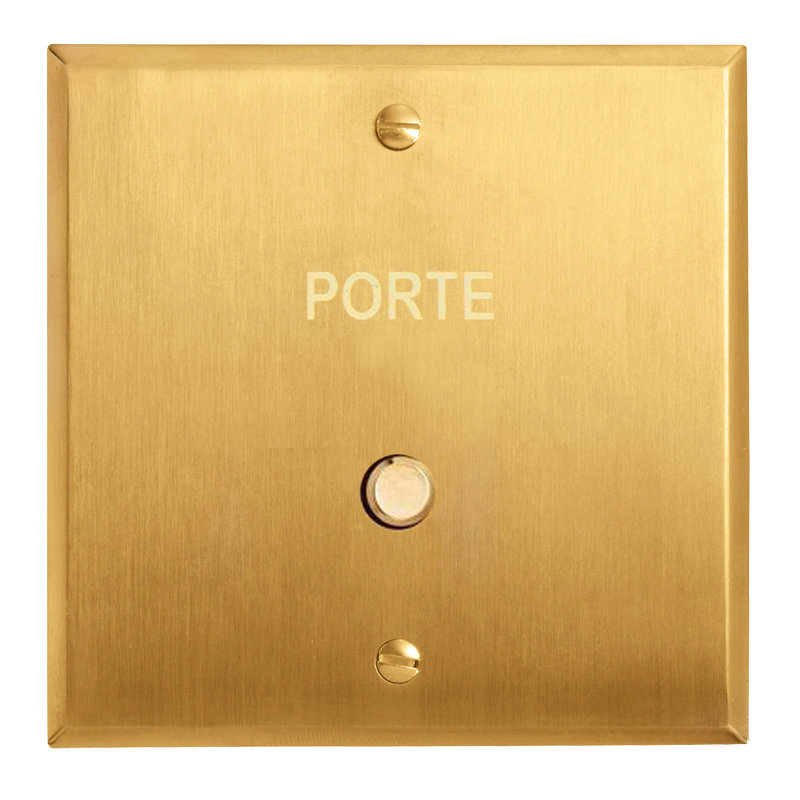 Legrand 67291 - Art d'Arnould univers Mémoire poussoir lumineux "Porte" - or brossé