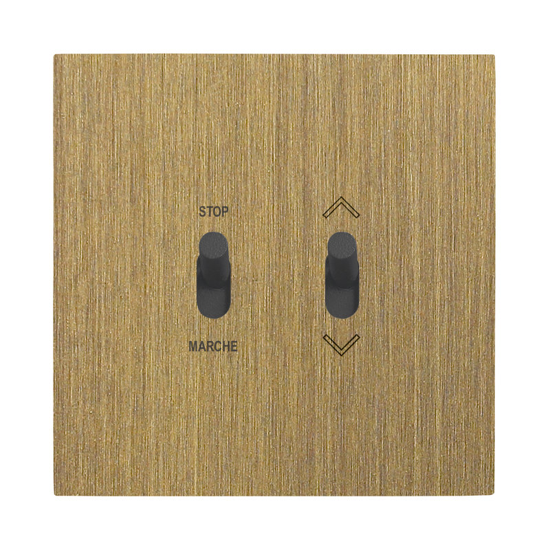 Legrand 67320 - Art d'Arnould univers Epure commande de volets roulants à position fixe - bronze