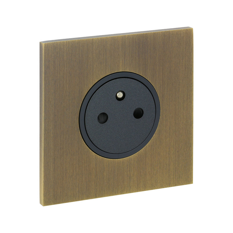 Legrand 67331 - Art d'Arnould univers Epure prise de courant 2P+T 16A 250V - bronze