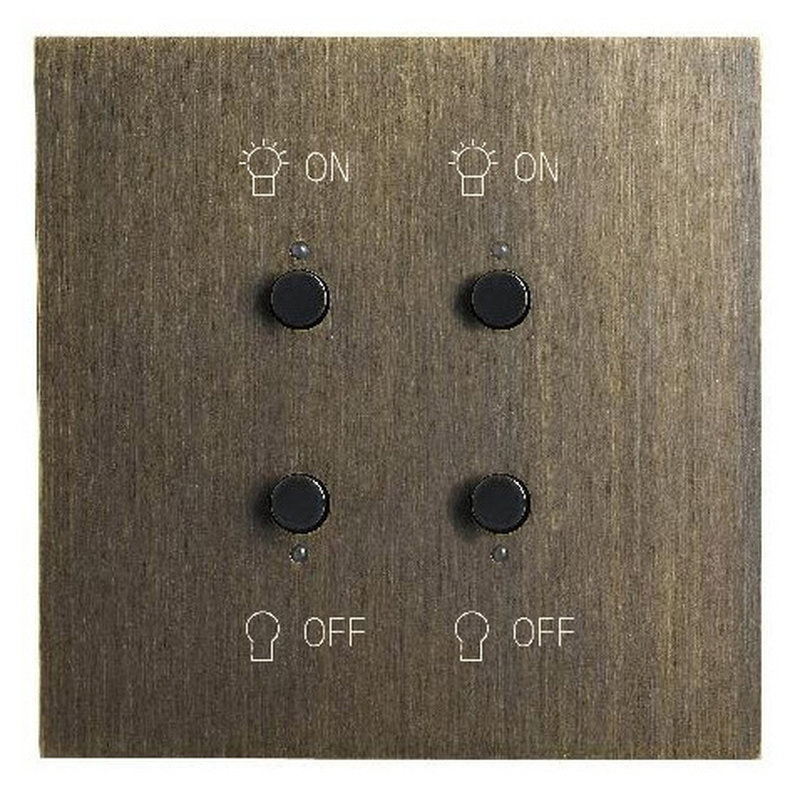 Legrand 67382 - Art d'Arnould univers Epure interrupteur double lumière MyHOME_Up - bronze