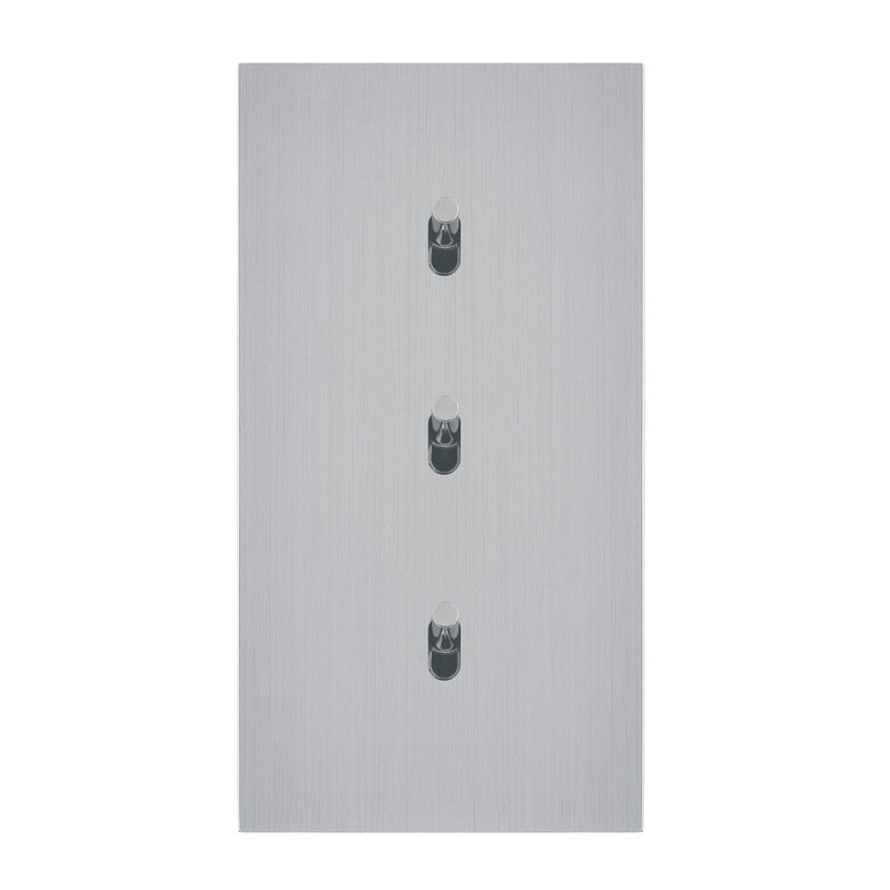 Legrand 67406 - Art d'Arnould univers Epure trois va-et-vient ou interrupteur - acier brossé