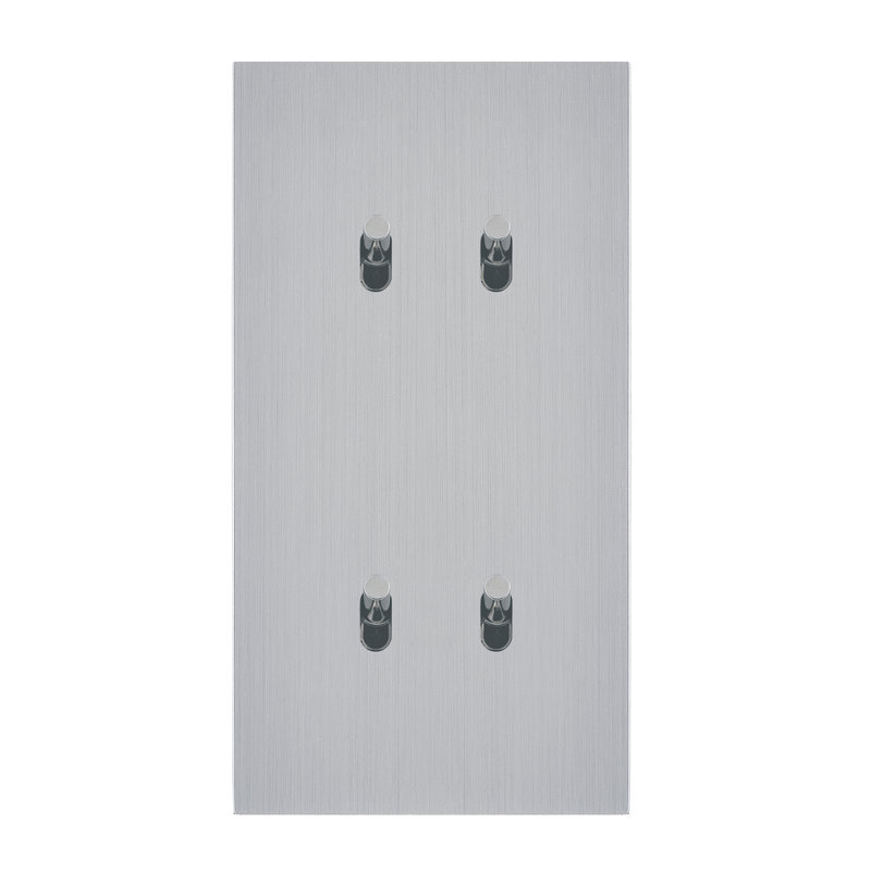 Legrand 67408 - Art d'Arnould univers Epure quatre va-et-vient ou interrupteur - acier brossé