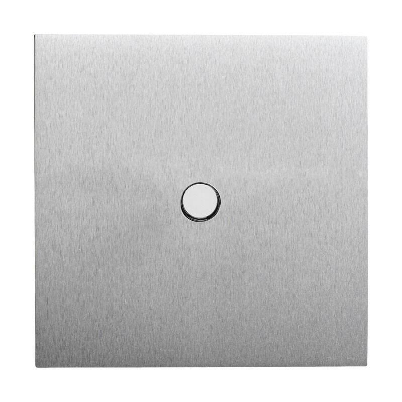 Legrand 67410 - Art d'Arnould univers Epure poussoir à bouton rond 2A - acier brossé