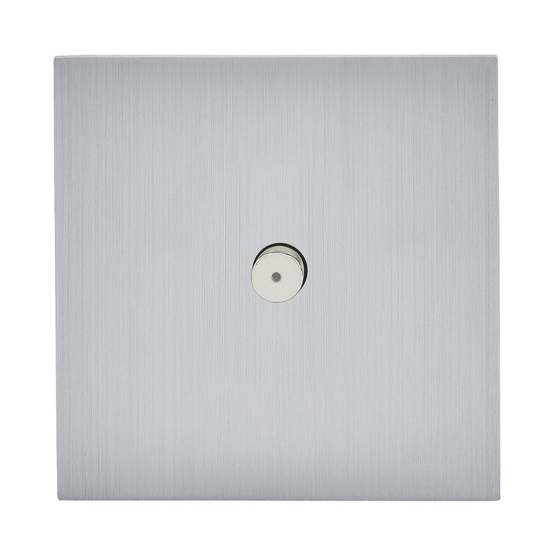 Legrand 67411 - Art d'Arnould univers Epure poussoir lumineux à bouton rond 2A - acier brossé