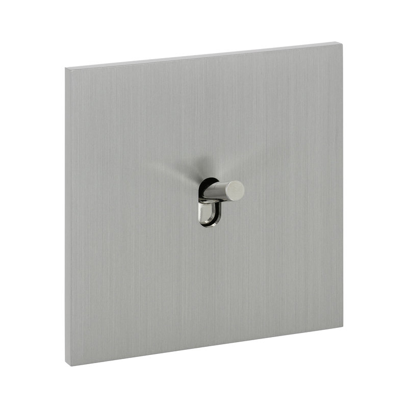 Legrand 67415 - Art d'Arnould univers Epure poussoir 6A - acier brossé