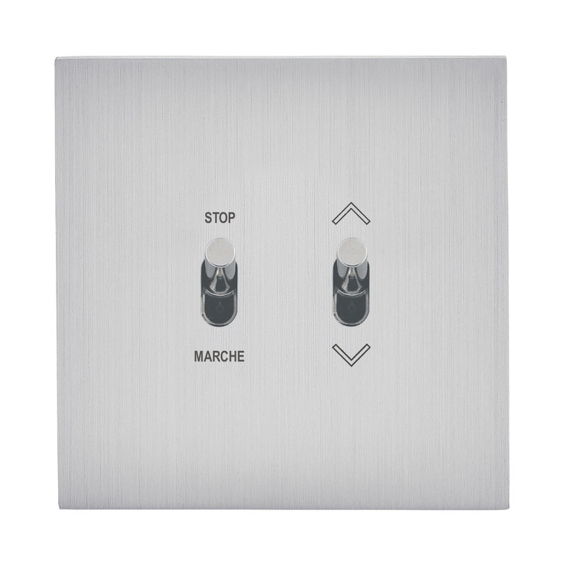 Legrand 67420 - Art d'Arnould univers Epure commande de volet roulant position fixe-acier brossé