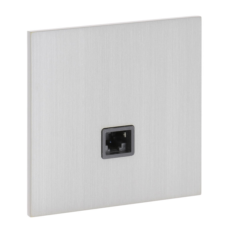 Legrand 67425 - Art d'Arnould univers Epure prise RJ45 catégorie 6 FTP - acier brossé