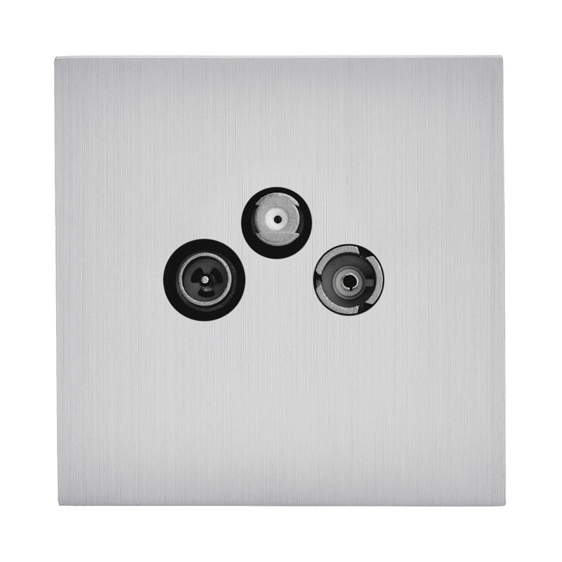 Legrand 67477 - Art d'Arnould univers Epure prise TV-FM-SAT - acier brossé