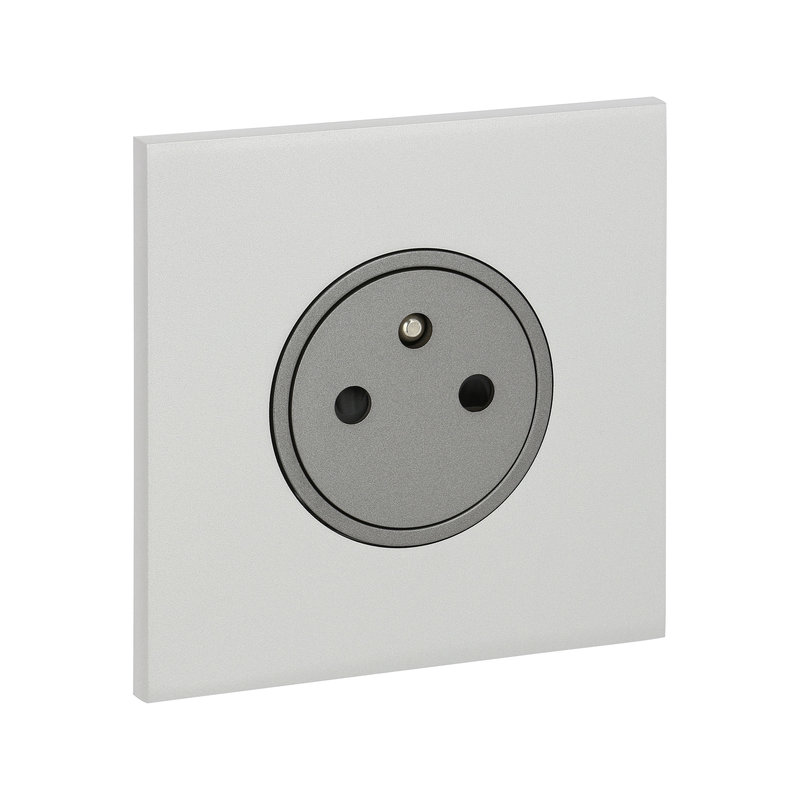 Legrand 67531 - Art d'Arnould univers Epure prise de courant 2P+T 16A 250V - acier satin