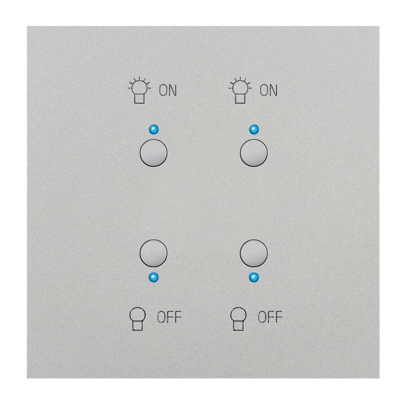 Legrand 67582 - Art d'Arnould univers Epure interrupteur double lumière MyHOME_Up - acier satin