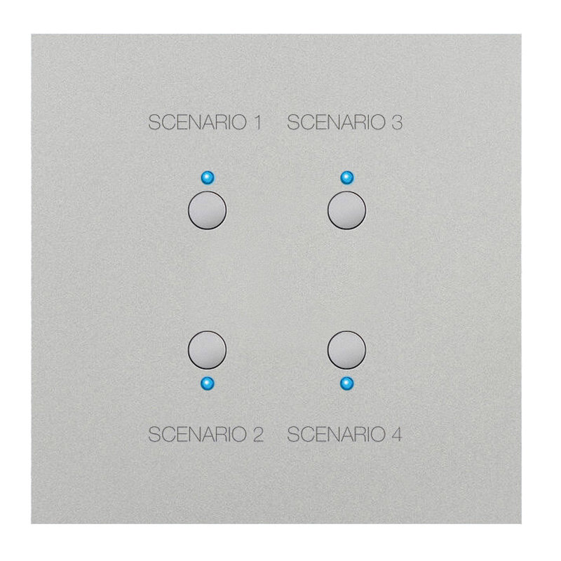 Legrand 67588 - Art d'Arnould univers Epure commande 4 scénarios MyHOME_Up - acier satin