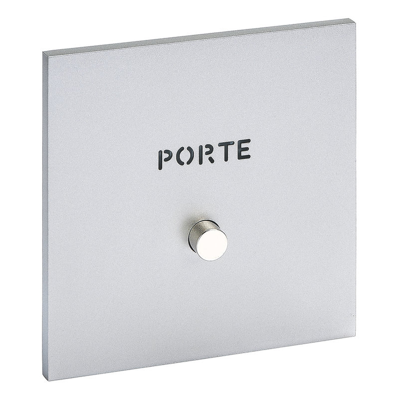 Legrand 67591 - Art d'Arnould univers Epure poussoir lumineux "Porte" - acier satin