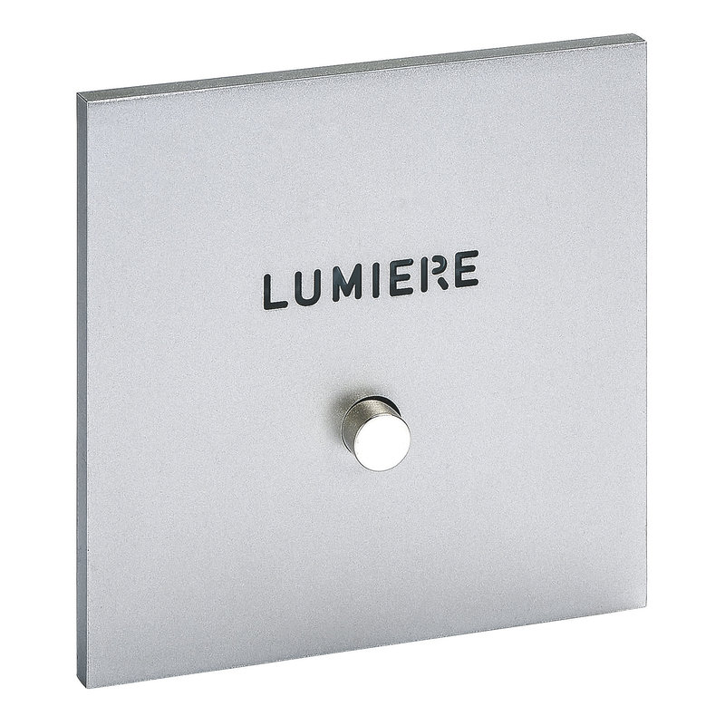 Legrand 67592 - Art d'Arnould univers Epure poussoir lumineux "Lumière" - acier satin