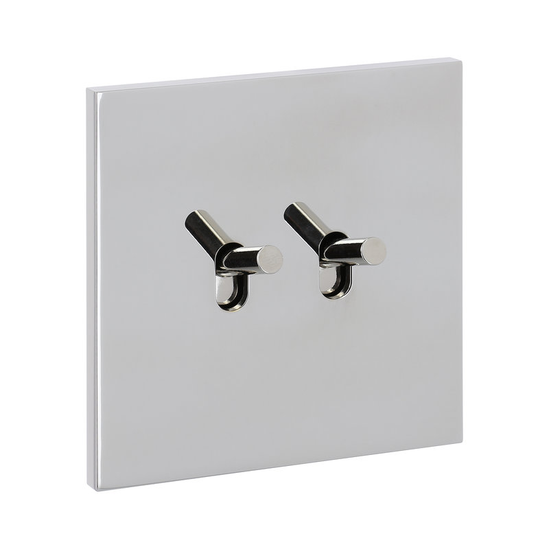 Legrand 67602 - Art d'Arnould univers Epure double va-et-vient ou interrupteur - acier miroir
