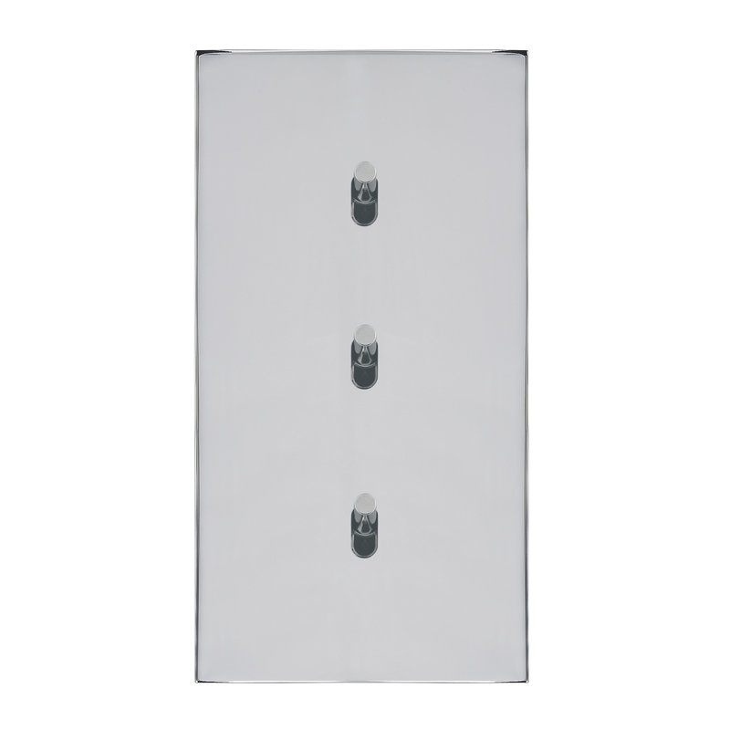 Legrand 67606 - Art d'Arnould univers Epure trois va-et-vient ou interrupteur - acier miroir