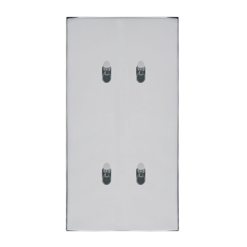 Legrand 67608 - Art d'Arnould univers Epure quatre va-et-vient ou interrupteur - acier miroir