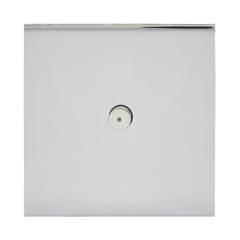 Legrand 67611 - Art d'Arnould univers Epure poussoir lumineux à bouton rond 2A - acier miroir