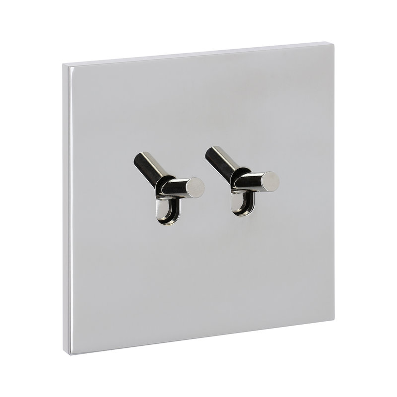 Legrand 67612 - Art d'Arnould univers Epure double poussoir - acier miroir