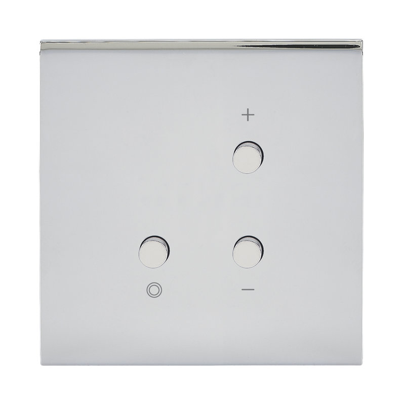 Legrand 67619 - Art d'Arnould univers Epure variateur toutes lampes 2 fils sans N - acier miroir