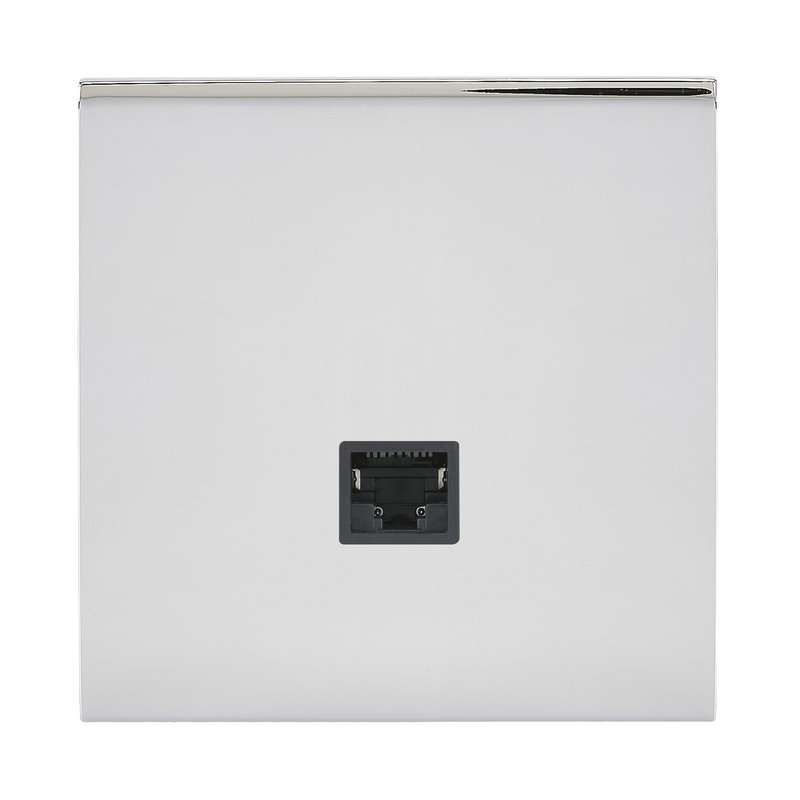 Legrand 67625 - Art d'Arnould univers Epure prise RJ45 catégorie 6 FTP - acier miroir