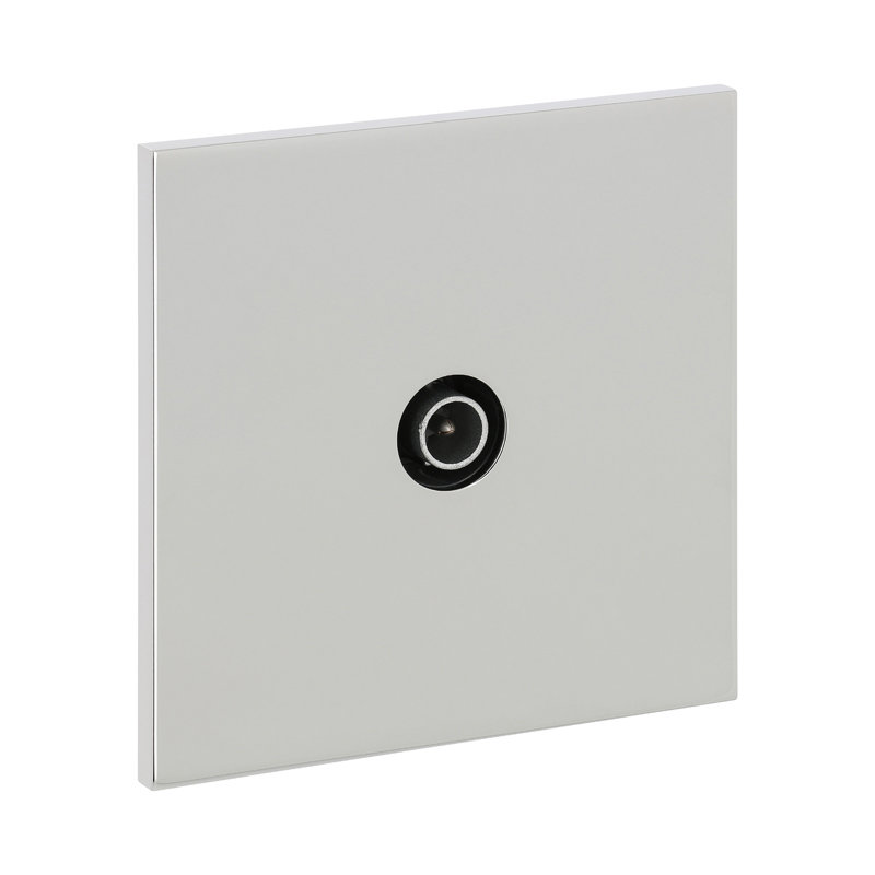 Legrand 67629 - Art d'Arnould univers Epure prise télévision simple - acier miroir