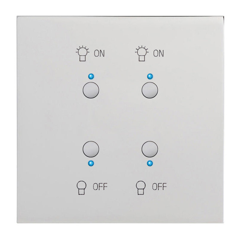 Legrand 67682 - Art d'Arnould univers Epure interrupteur double lumière MyHOME_Up - acier miroir