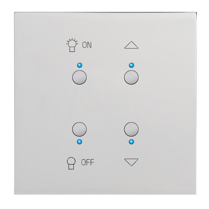 Legrand 67683 - Art d'Arnould univers Epure inter lumière et volets MyHOME_Up - acier miroir