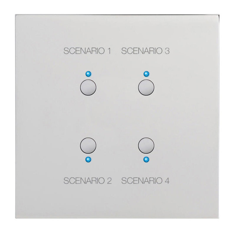 Legrand 67688 - Art d'Arnould univers Epure commande 4 scénarios MyHOME_Up - acier miroir
