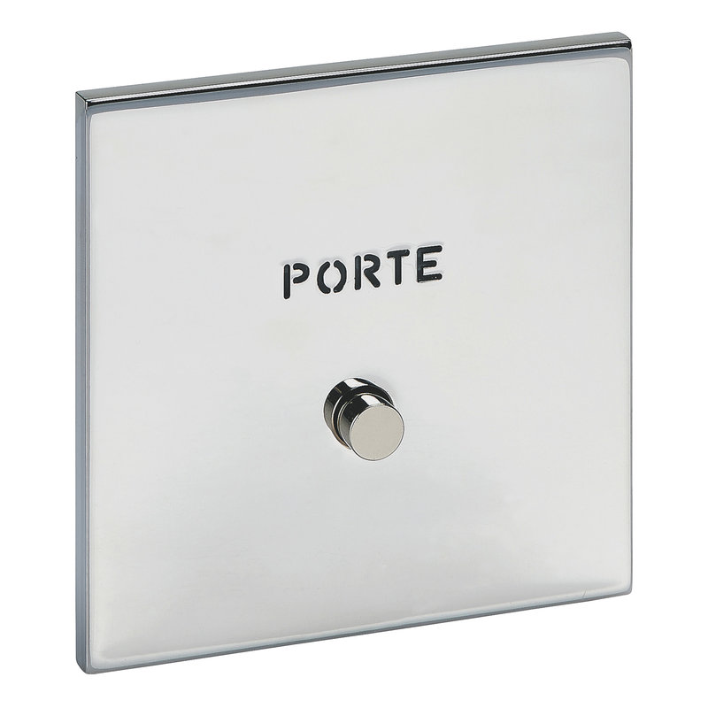 Legrand 67691 - Art d'Arnould univers Epure poussoir lumineux "Porte" - acier miroir