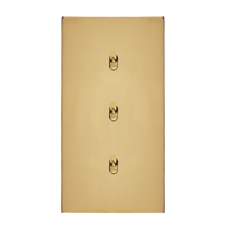 Legrand 67706 - Art d'Arnould univers Epure trois va-et-vient ou interrupteur - or miroir