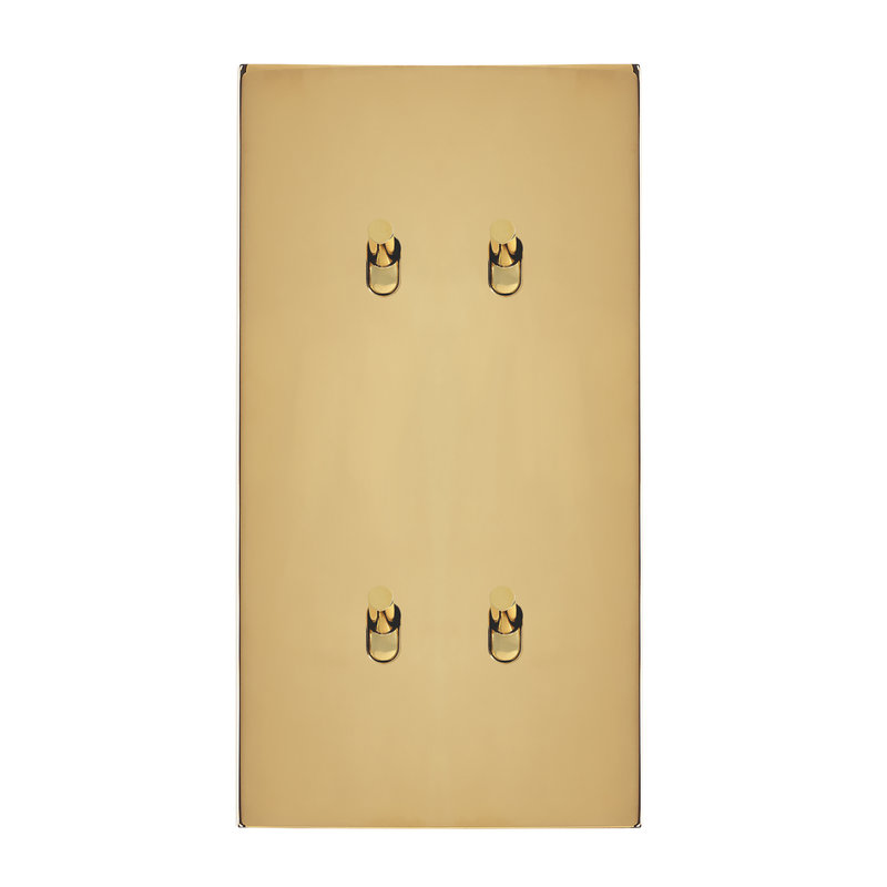 Legrand 67708 - Art d'Arnould univers Epure quatre va-et-vient ou interrupteur - or miroir