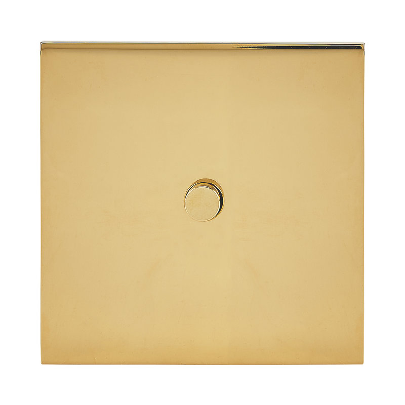 Legrand 67710 - Art d'Arnould univers Epure poussoir à bouton rond 2A - or miroir