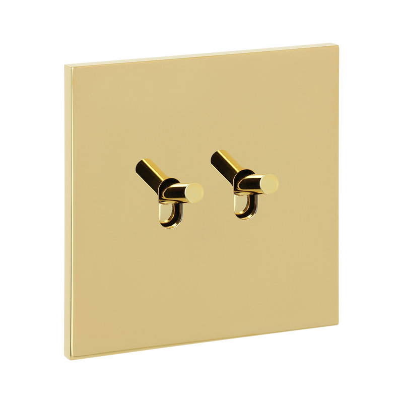 Legrand 67712 - Art d'Arnould univers Epure double poussoir - or miroir