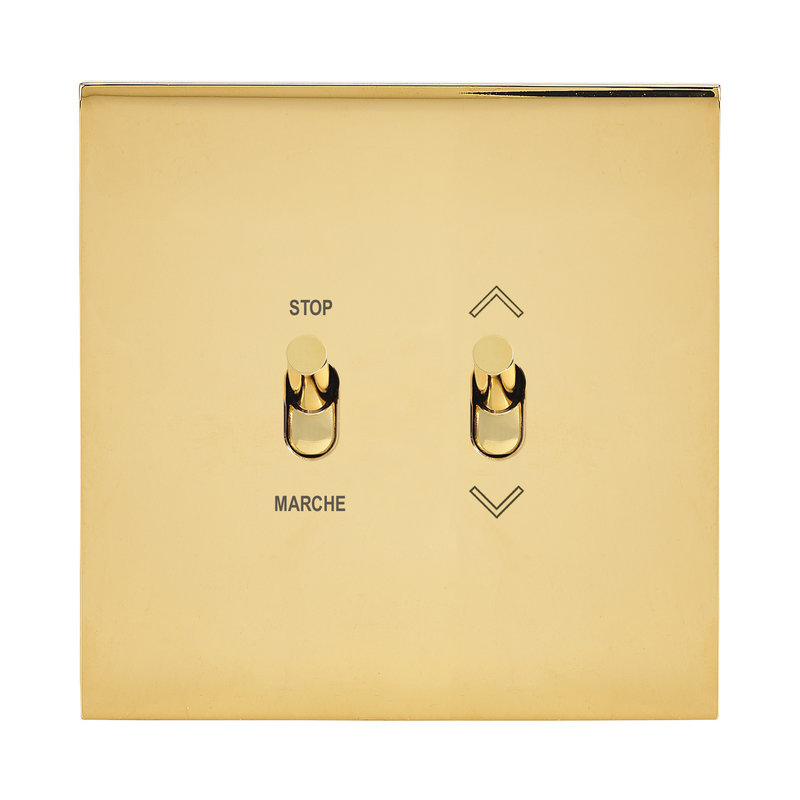 Legrand 67720 - Art d'Arnould univers Epure commande de volets roulants position fixe -or miroir