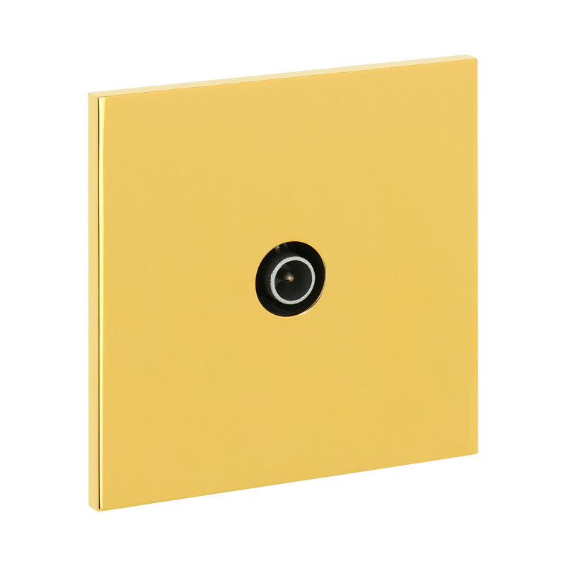 Legrand 67729 - Art d'Arnould univers Epure prise télévision simple - or miroir