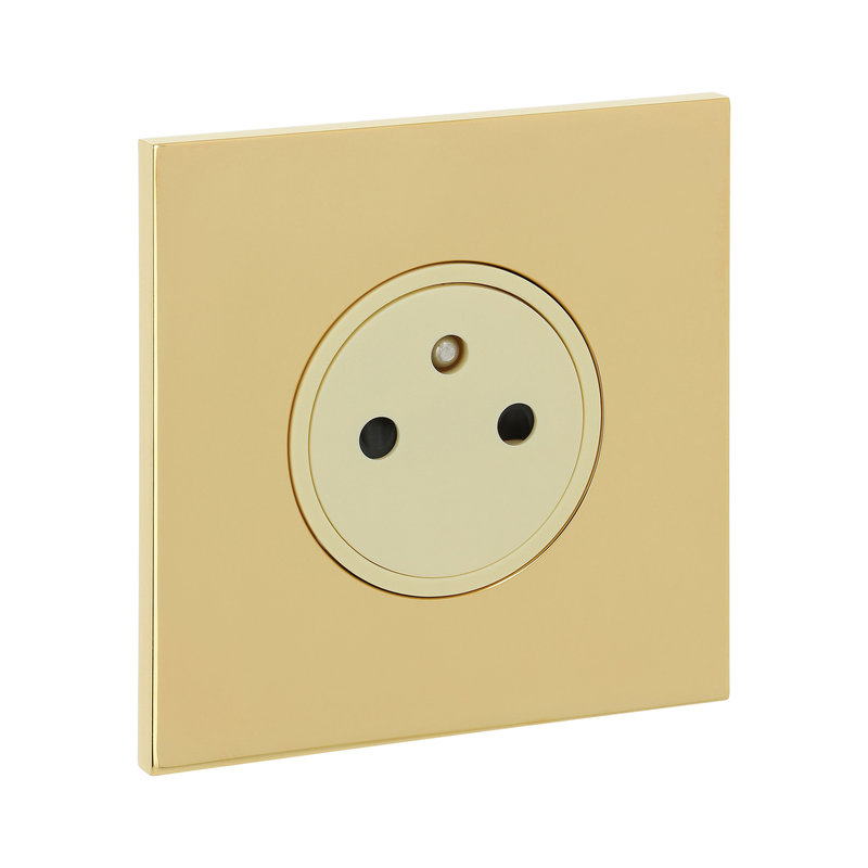 Legrand 67731 - Art d'Arnould univers Epure prise de courant 2P+T 16A 250V - or miroir