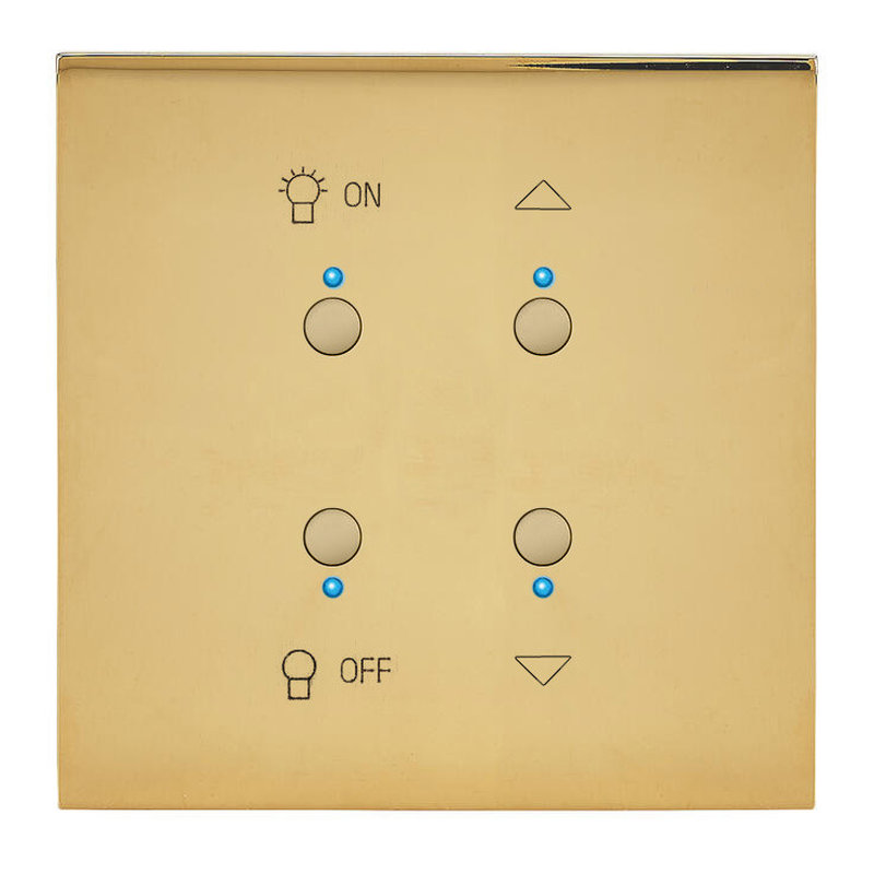 Legrand 67783 - Art d'Arnould univers Epure interrupteur lumière et volets MyHOME_Up - or miroir