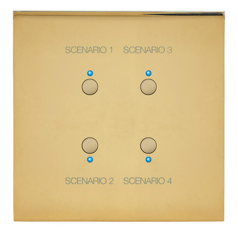 Legrand 67788 - Art d'Arnould univers Epure commande 4 scénarios MyHOME_Up - or miroir