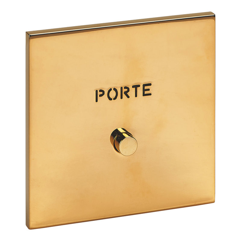 Legrand 67791 - Art d'Arnould univers Epure poussoir lumineux "Porte" - or miroir