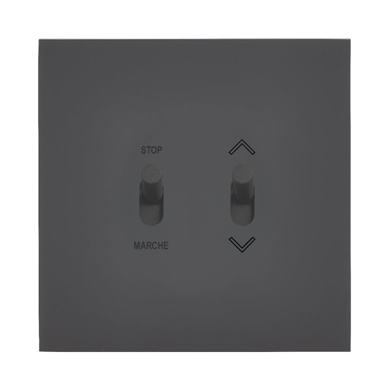 Legrand 67820 - Art d'Arnould univers Epure commande de volets roulants position fixe - noir mat