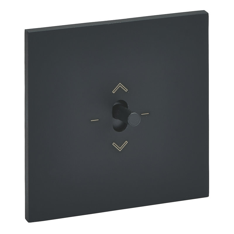 Legrand 67821 - Art d'Arnould univers Epure commande de volets roulants 3 positions - noir mat