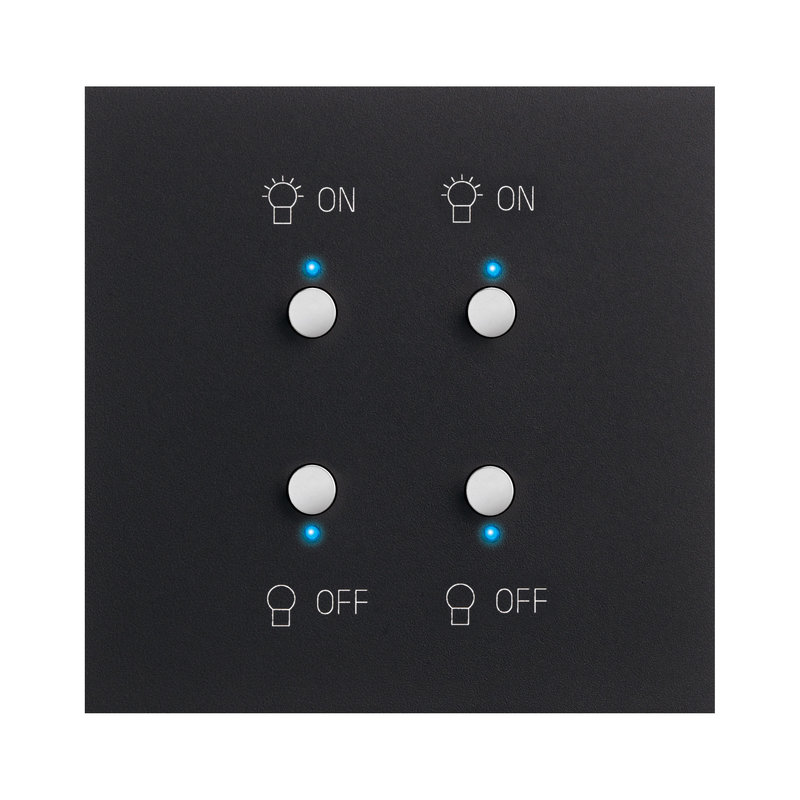 Legrand 67882 - Art d'Arnould univers Epure interrupteur double lumière MyHOME_Up - noir mat