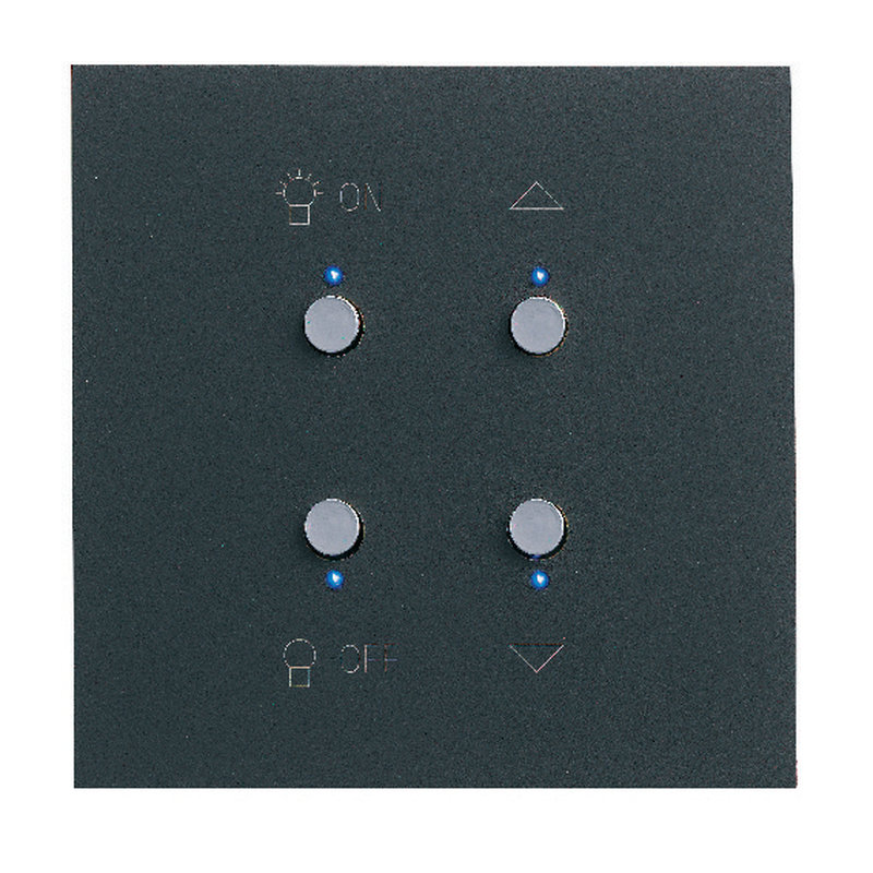 Legrand 67883 - Art d'Arnould univers Epure interrupteur lumière et volets MyHOME_Up - noir mat