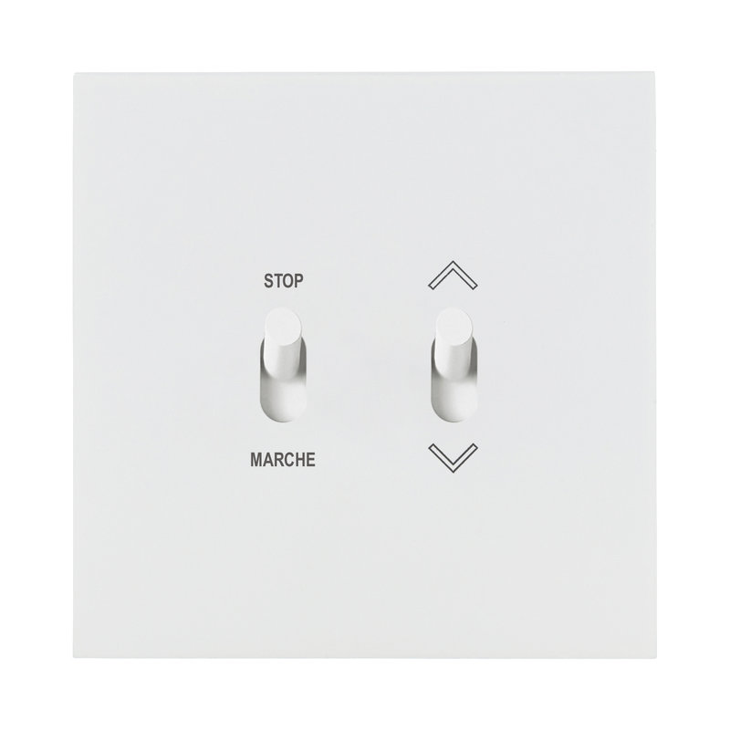Legrand 67920 - Art d'Arnould univers Epure cde de volets roulants position fixe - blanc satin