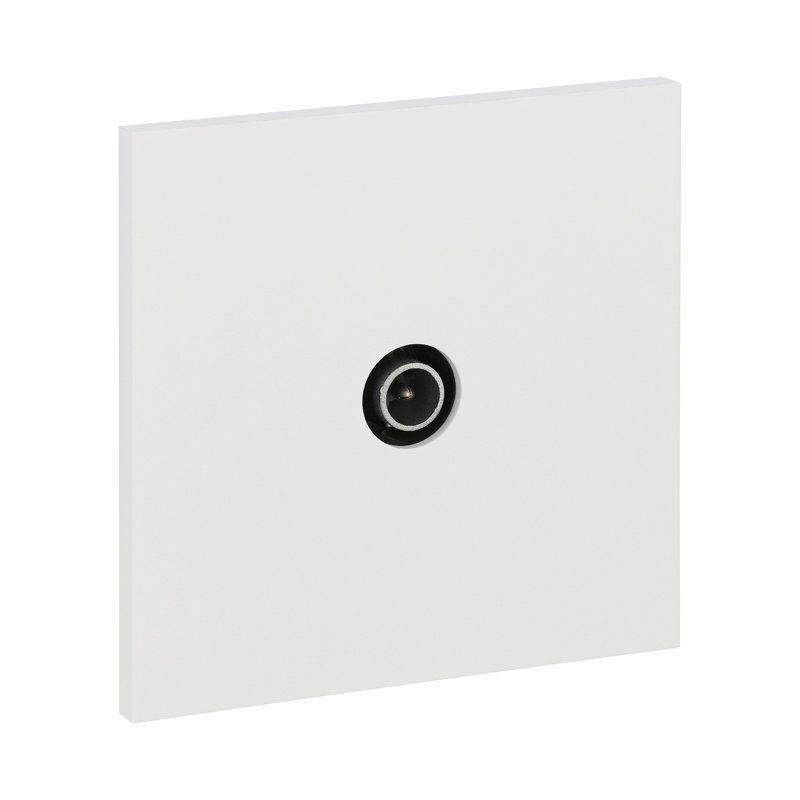Legrand 67929 - Art d'Arnould univers Epure prise télévision simple - blanc satin