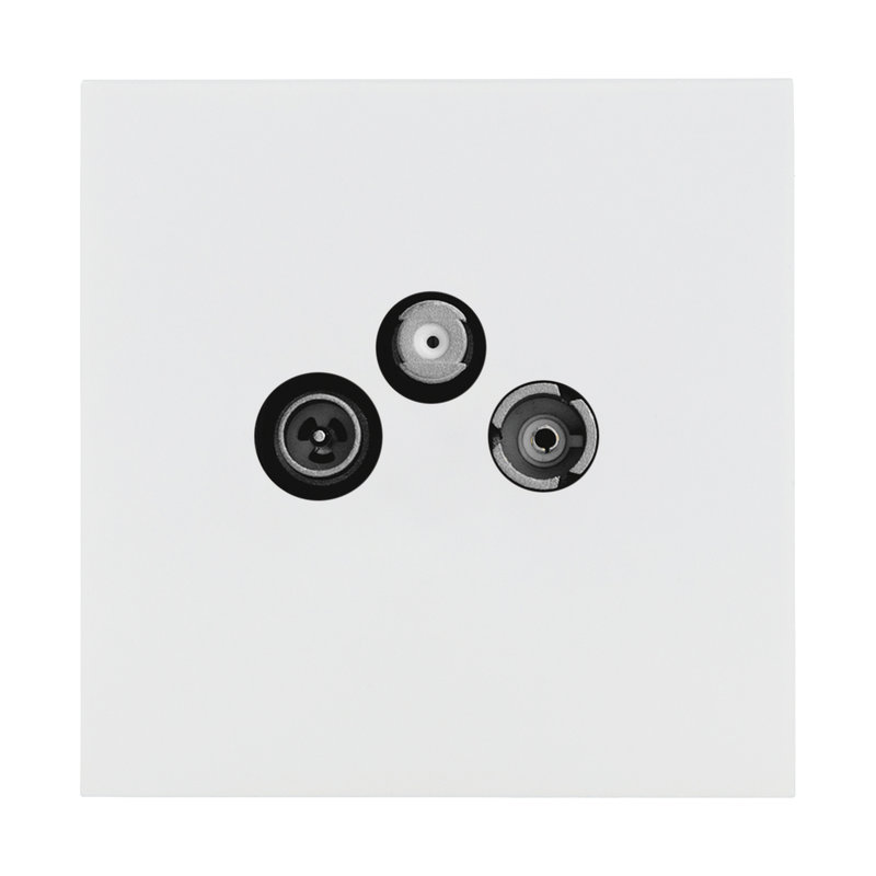 Legrand 67977 - Art d'Arnould univers Epure prise TV-FM-SAT - blanc satin