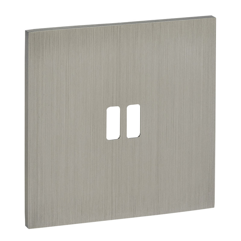 Legrand ARP67422 - Art d'Arnould univers Epure plaque de finition 2 USB - Acier brossé