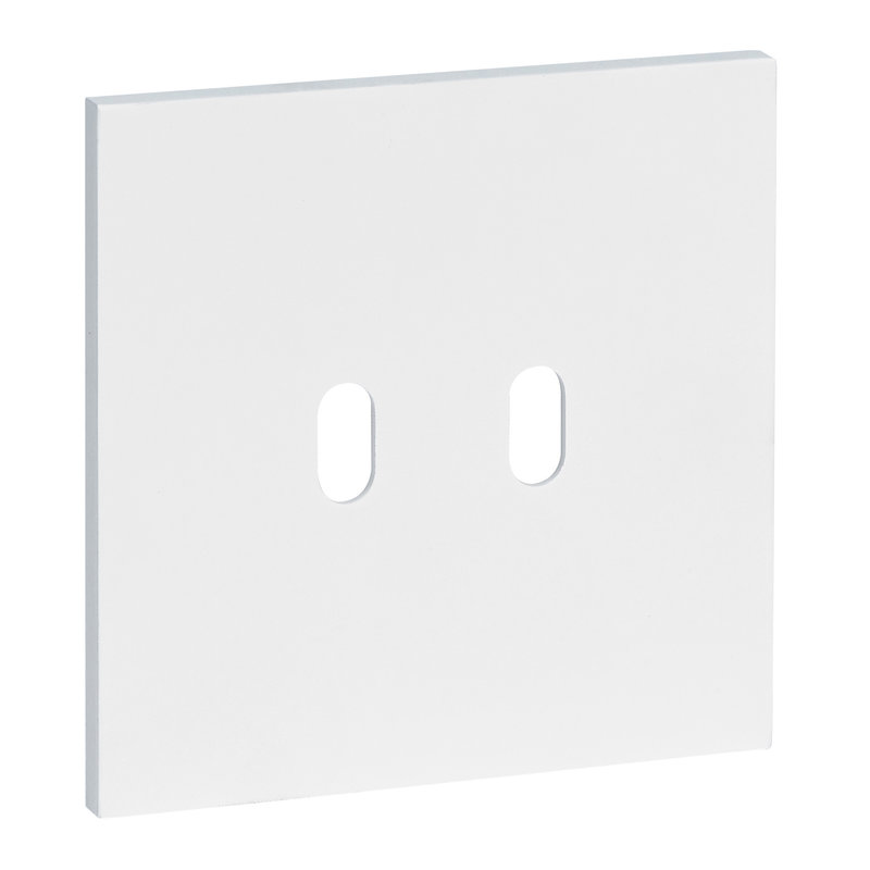 Legrand ARP67902 - Art d'Arnould univers Epure plaque de finition 2 leviers - Blanc satin