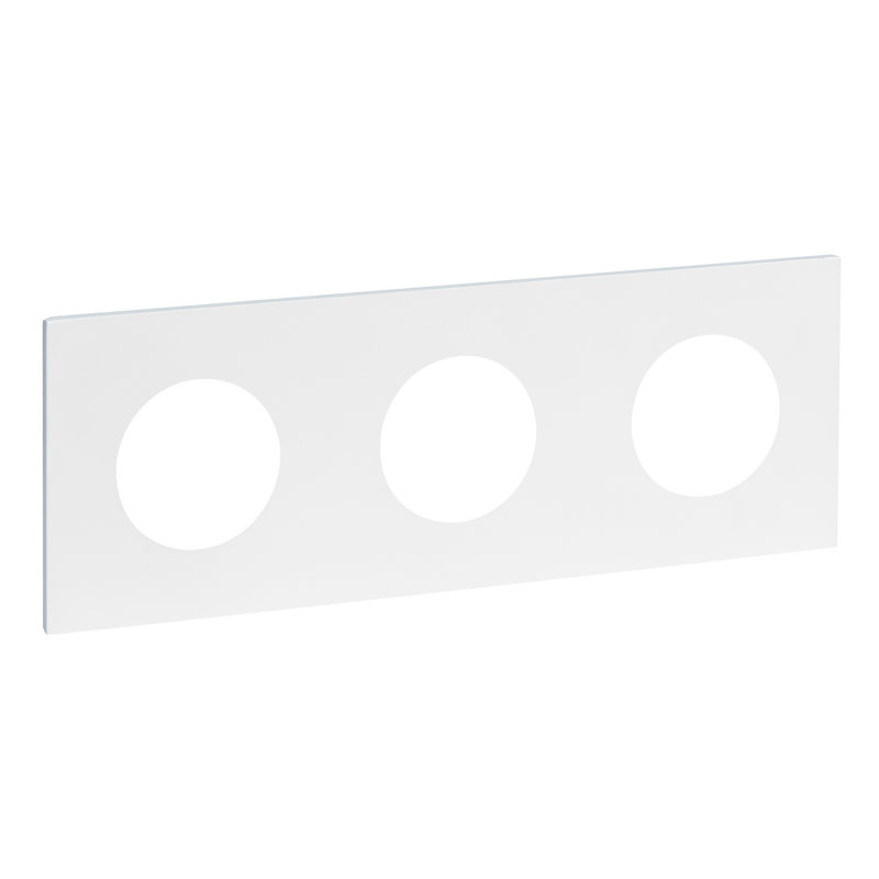 Legrand ARP67933 - Art d'Arnould univers Epure plaque de finition pour 3x2P+T - Blanc satin