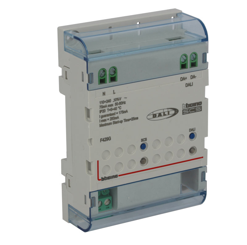 [BTI-BTF429G] Bticino BTF429G - Passerelle MH DALI2 1 sortie pour contrôle jusqu'à 64 ballasts - 4 modules DIN